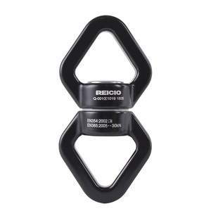 Gancio <span class=keywords><strong>Girevole</strong></span>, Dispositivo Rotante di Sicurezza con Moschettoni per Altalene da Albero - Product Image 1