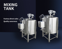 Réservoir de mélange de haute qualité réservoir de stockage des aliments réservoir de Fermentation de bière avec agitateur mélangeur Machine