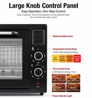 Four grille-pain électrique mini 220V 48L 2000W à chauffage rapide, fonctions de cuisson/grillage et maintien au chaud, classe d'efficacité énergétique pour hôtel