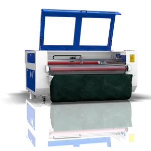 Fabric Cloth Apparel Textile Garment CO2 Auto Feeding Laser Cutting Machine 1600*1000mm