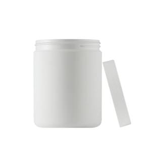 20oz/650ml एचडीपीई सफेद कोमल स्पर्श सिलेंडर स्वास्थ्य दवा पोषण पाउडर के लिए प्लास्टिक की बोतलों - Product Image 2