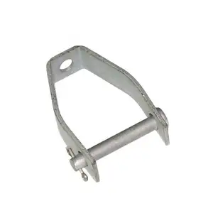 Factory Supply Carbon Steel Hot Dip Galvanized Insulator Bracket Clevis D Iron for OHL Power Accessories