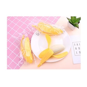 Nouveau jouet réaliste en forme de banane pelable pour enfants, créatif, moelleux, à remontée lente, pour farces, anti-stress et décompression, jouet à presser en forme de fruit - Product Image 6
