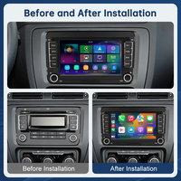 Autoradio 7 pouces Road Top avec Airplay, CarPlay, multimédia, stéréo audio, Android Auto, écran Linux pour Volkswagen, Seat, Skoda 2003-2015