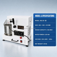 Machine à pétrir la pâte électrique 5L, petit batteur à spirale commercial 550W, bol amovible pour boulangerie, restaurant