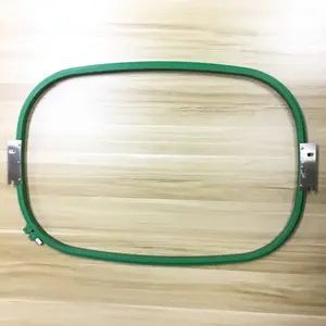 Armação de argola tubular para máquina de bordado, de alta qualidade, máquina de bordado, cor verde 550x375mm, argola de plástico