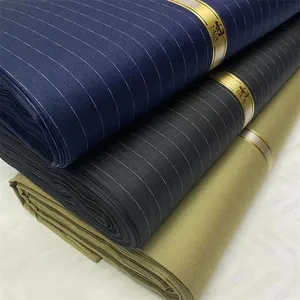 Hot bán Twill ý dệt Tweed Cashmere len đồng bằng TR phù hợp với vải của nam giới suiting vật liệu với tiếng Anh selvedge