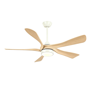 Ventilador de Techo LED de 52 Pulgadas con 5 Aspas, Silencioso, con Acabado de Madera, Decorativo, con Luz, para Decoración de Interiores del Hogar - Product Image 3