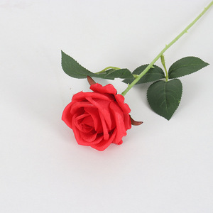 Ventes chaudes Roses en latex au toucher réel Roses à tige unique Fleurs qui ressemblent à de vraies pivoines <span class=keywords><strong>Rose</strong></span> artificielle en velours pour la maison Mariages - Product Image 6