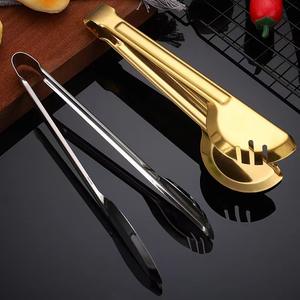 Kitchen Gadgets Metal Food Clip Hotel Service Stainless Steel Bread <strong>Cake</strong> Tools Clamp Steak Pliers Multi-function Barbecue <strong>Tongs</strong> - Product Image 3
