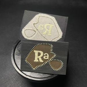 <strong>Custom</strong> Logo Sew-on Genuine Tag <strong>Jeans</strong> Leather Patches <strong>Label</strong> High Quality Rectangle Embroidered Patches Laser Cut for Clothing - Product Image 4