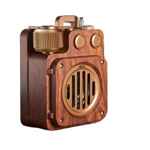 Haut-parleur professionnel rétro rechargeable, compatible avec les clés USB, pour usage quotidien. - Product Image 1