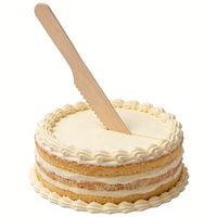 Couteaux en bois écologiques jetables, vente en gros, 100 pièces, en bois de bouleau compostable, style classique, pour la restauration et les fêtes