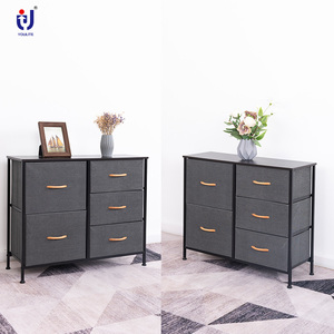 Thiết Kế Hiện Đại Năm Ngăn Kéo Vải Màu Xám Dung Lượng Lớn Đồ Lặt Vặt Giá Lưu Trữ Như Bạn Yêu Cầu - Product Image 4