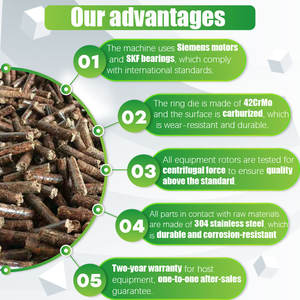 RICHI Hochwertige 6-12t/h Sägemehl-Altholz-Papierpellet-Maschine zum Verkauf - Product Image 3