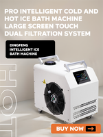 Refroidisseur d'eau portable automatique à ozone pour WiFi R410A 1,5 CV avec compresseur, télécommande et double filtre caché