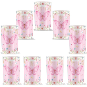 Wholesale Butterfly <strong>Party</strong> <strong>Decorations</strong> Girls <strong>18th</strong> <strong>Birthday</strong> Supplies Gift Bags Candy Boxes Disposable Tableware Set - Product Image 5