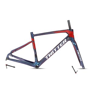Cadre de vélo de route en carbone chromoly <span class=keywords><strong>TWITTER</strong></span> 2021, 48 cm, frein à disque, cadre de vélo de route en carbone chromoly à vendre - Product Image 3