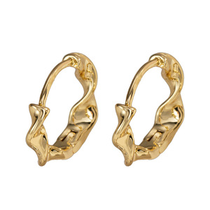 Aros Redondos de Oro para Mujer, Joyería de Moda EKA-266 - Product Image 4