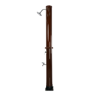 Columna de Ducha Solar para Exteriores, 35L, Color Madera Marrón, para Piscina y Jardín, en Oferta
