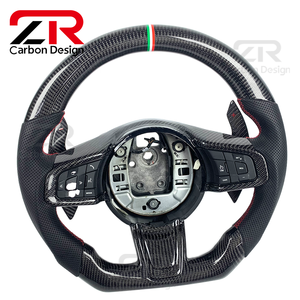 Volante Deportivo Personalizado de Fibra de Carbono para <span class=keywords><strong>Jaguar</strong></span> XF con Levas de Cambio para XFR F-Type XK XKR-S Coupé XE XJ X-Type - Product Image 3