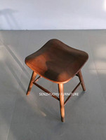 Tabouret de salle à manger en bois massif de style nordique moderne portable pour bureau à domicile appartement centre commercial-pour salle à manger coiffeuse café