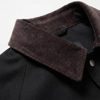 Chaqueta de Trabajo Safari para Hombre de Alta Densidad Resistente a las Arrugas, con Cuello de Pana Retro y Cierre de Botón Único, Estilo Utilitario
