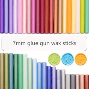 7mm niêm phong sáp dính 125 màu sắc tùy chọn sáp con dấu tem Sticks cho đám cưới thẻ phong bì - Product Image 2