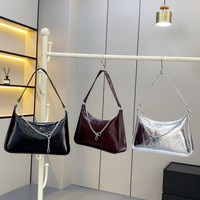Sac à main en cuir véritable pour femme, collection 2025, nouveau style vintage, sac à chaîne de luxe léger, haut de gamme et élégant, idéal pour le quotidien