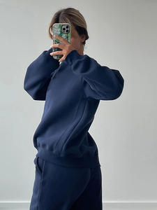 Custom Logo Sportswear Sweatsuit Workout Fitness Fleece Plus Size Sweatshirt and <b>Sweatpants</b> Jogger Sets Tracksuit for Women - Product Image 3