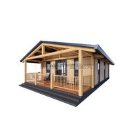 Maisons préfabriquées en acier conçues sur mesure, villas mobiles extensibles avec toit plat triangulaire pour hôtels