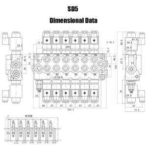 Junbao Áp Suất Làm Việc Cao SD5 Điện Thủy Lực 4 Lever <span class=keywords><strong>Solenoid</strong></span> Van Điều Khiển - Product Image 6