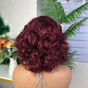 Peluca SDD Omotola Hecha a Máquina, Peluca con Volumen, 100% Cabello Humano, Densidad Completa, 10 Pulgadas - Product Image 3