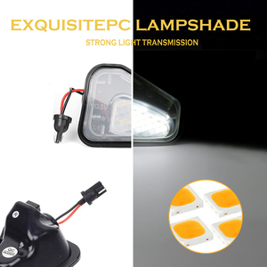 Mejor <span class=keywords><strong>Precio</strong></span>, Nuevas Luces LED Blancas 2x para Espejos Laterales, Luces de Charco para <span class=keywords><strong>Volkswagen</strong></span> CC, para B7 Scirocco Jetta MK4 <span class=keywords><strong>EOS</strong></span> - Product Image 6