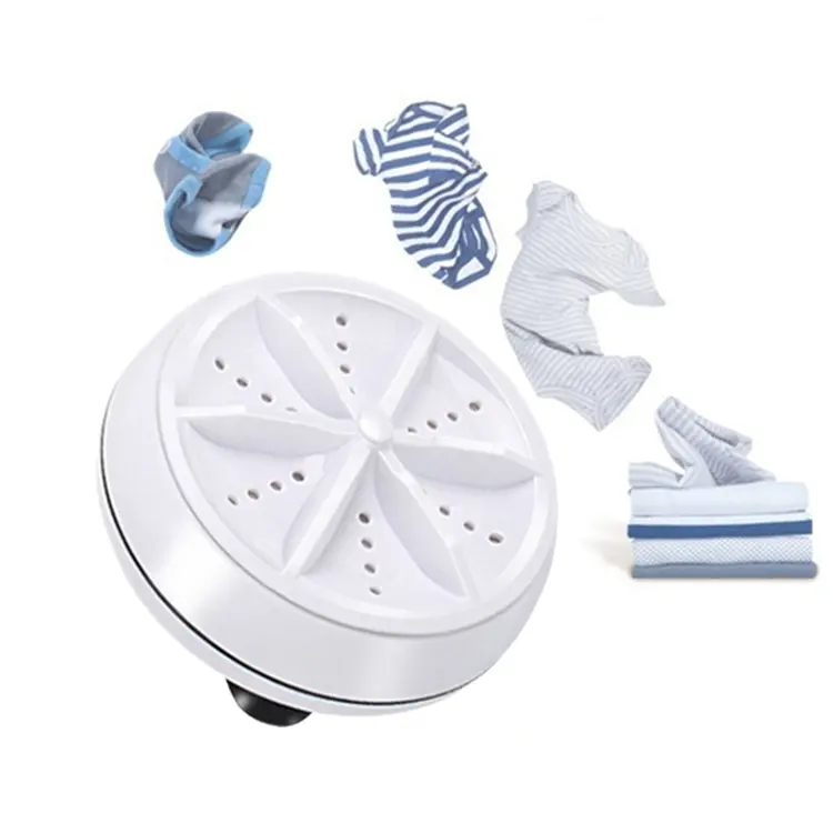Heiße tragbare Ultraschall reinigungs maschine Mini Turbo Waschmaschine Unterwäsche Socken Kleid Kleidung Mini Wäsche Waschmaschine