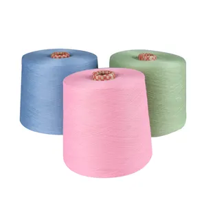 Wholesale ring spun 32S dyed colors combed cotton yarn in stock for socks