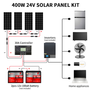 Kits de panneaux solaires flexibles 400W, 30A, <span class=keywords><strong>12V</strong></span>, IP65, système de contrôleur de charge étanche, pour maison, caravane, <span class=keywords><strong>camping</strong></span>, bateau, <span class=keywords><strong>camping</strong></span>-<span class=keywords><strong>car</strong></span>, voyage - Product Image 4