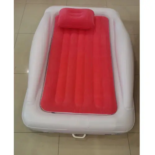Wholesale Low Moq Inflatable Toddler Baby Travel Bed With Safety Bumpers Portable Toddler Air Mattress Bed For Kids