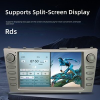 Compatible avec le lecteur multimédia de tableau de bord de la Camry, doté d'une navigation Android, d'une caméra de recul pour l'écran radio TFT