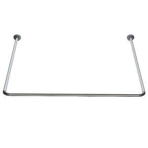 Haute qualité en forme de U en acier inoxydable <span class=keywords><strong>douche</strong></span> <span class=keywords><strong>tringle</strong></span> 22-25mm en aluminium <span class=keywords><strong>tringle</strong></span> à rideau de <span class=keywords><strong>douche</strong></span> <span class=keywords><strong>d</strong></span>'<span class=keywords><strong>angle</strong></span> - Product Image 2