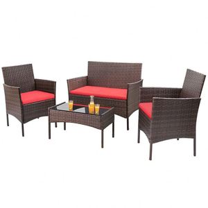 Fauteuil à bascule d'extérieur <span class=keywords><strong>en</strong></span> rotin PE personnalisable à faible MOQ, ensemble de chaises à bascule <span class=keywords><strong>en</strong></span> osier <span class=keywords><strong>pour</strong></span> véranda et jardin - Product Image 2
