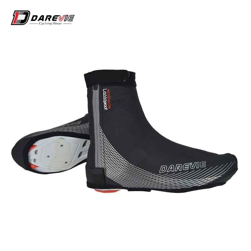 Чехлы для велосипедной обуви Darevie, чехол для обуви, светоотражающий чехол на молнии для велосипеда, ветрозащитный/водонепроницаемый чехол для велосипедной обуви с замком