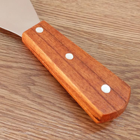 Spatule large en acier inoxydable avec manche en bois, durable, résistante à la chaleur, antiadhésive pour steak, pizza, crêpes, grill à gaz, personnalisable