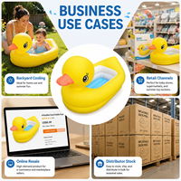 Piscine gonflable personnalisée en forme de canard, adaptée aux jeux aquatiques des enfants et des nourrissons, convient pour une utilisation en extérieur et en intérieur