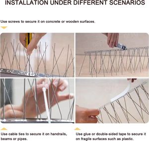 Groothandel Goedkope Ss304 <span class=keywords><strong>Bird</strong></span> Spikes Anti-Duif Home Afschrikmiddel Hoge Kosten Prestatie Outdoor Dierontwerp Voor Gebruik Op De Boerderij - Product Image 5