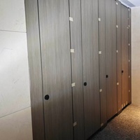 Cloison de cabine de toilette en stratifié haute pression (HPL) de 12 mm à 18 mm d'épaisseur, panneau de cloisonnement commercial pour toilettes