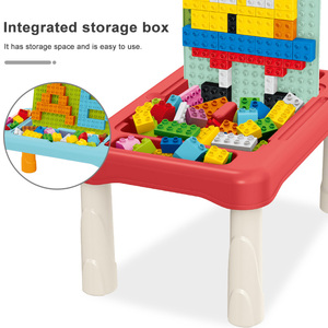 WOMA <strong>TOYS</strong> Child <strong>Game</strong> Kids <strong>Multi</strong> <strong>Function</strong> Big Particles Large Building Block Learning Table Juguetes - Product Image 5