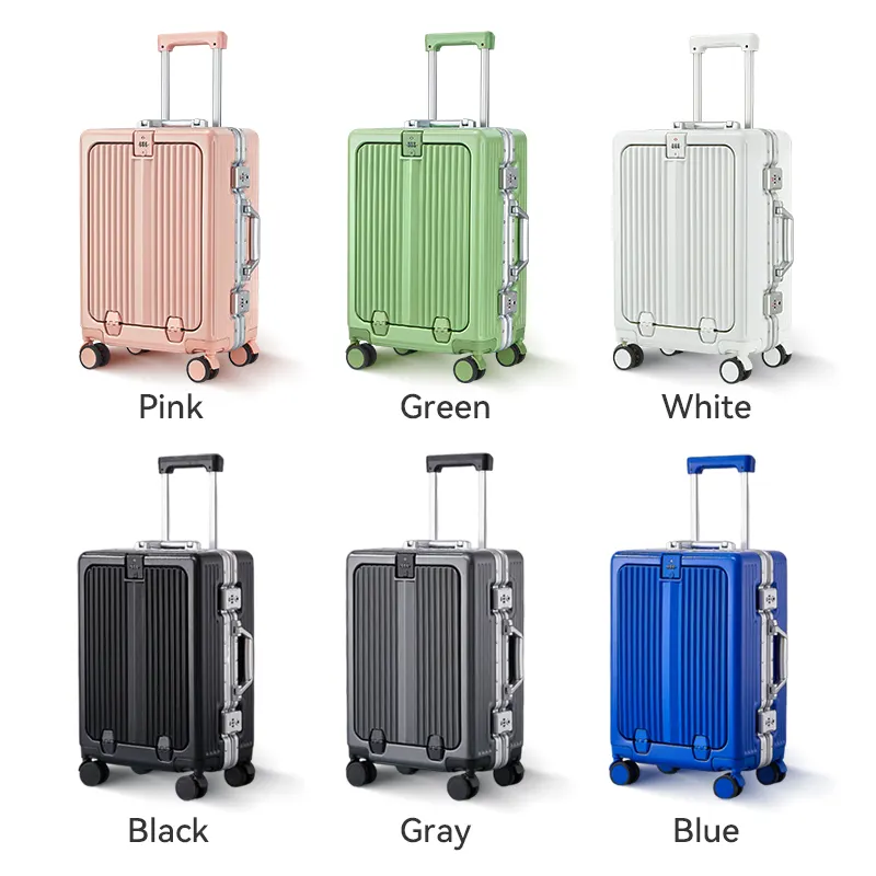 Заводская цена, алюминиевый каркас, легкий вес, чемодан, наборы для переноски багажа, замок, чемодан для путешествий, чемодан