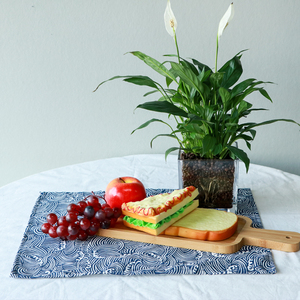 Exquisite Home Textile Leinen Baumwolle Stoff Küchentisch Set Enthält fünf Produkte Bedruckte Tischdecke Geschirr tücher Gewebte Schürze - Product Image 3