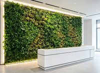 Mur végétal artificiel pour plafond de restaurant, décoration artificielle, plante araignée, pteridophytes, verdure tridimensionnelle